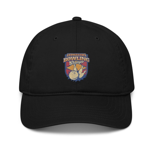 [ID: 491-G275] Bowling Championship - Retro Athlectic Sports Organic Baseball Cap