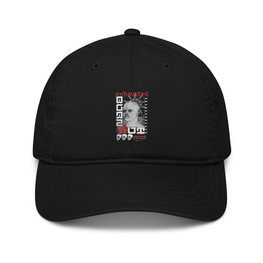 [ID: 491-G298] Burn Out - Futuristic 3D Head Organic Baseball Cap