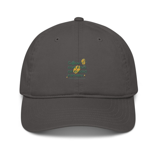 [ID: 491-G307] Caffeine Cartoon Organic Baseball Cap