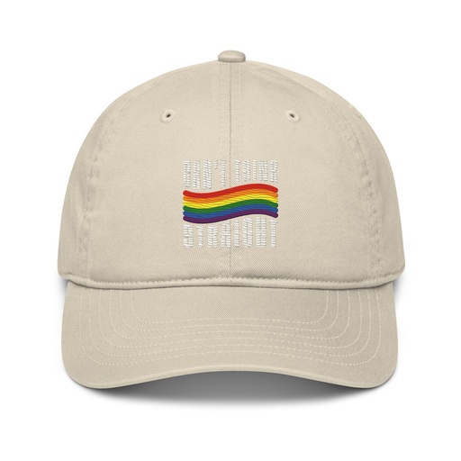 [ID: 491-G329] Can't Think Straight Organic Baseball Cap