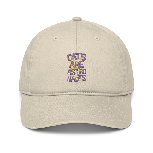 [ID: 491-G346] Cats are Astronauts Organic Baseball Cap