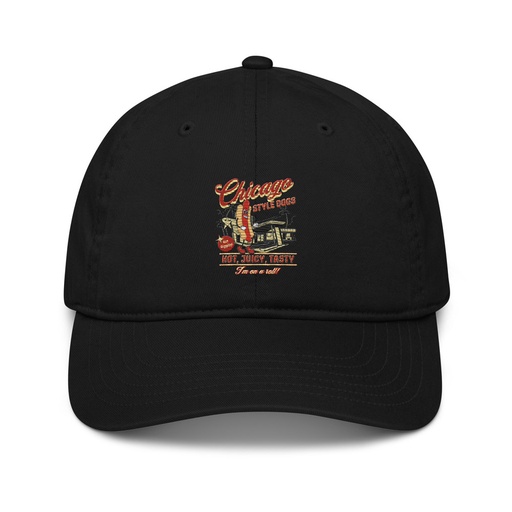[ID: 491-G364] Chicago Style Hot Dogs Organic Baseball Cap