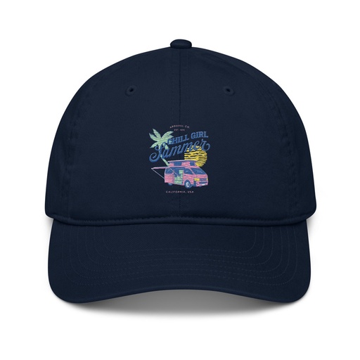 [ID: 491-G366] Chill Girl Summer Organic Baseball Cap