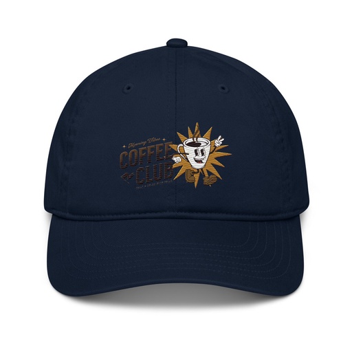 [ID: 491-G396] Coffee Club Organic Baseball Cap