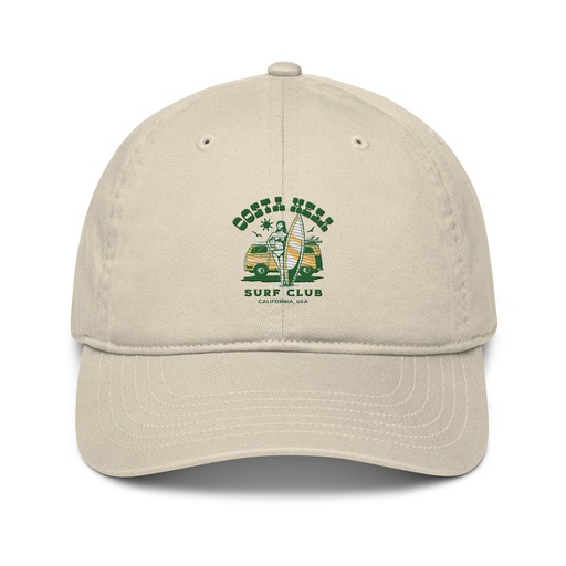[ID: 491-G425] Costa Mesa Surf Club - Campervan Organic Baseball Cap