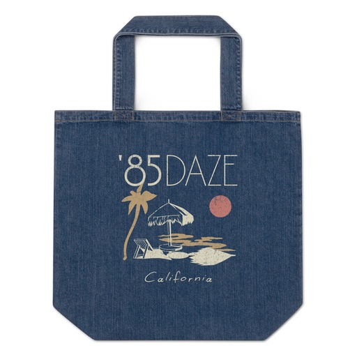 [ID: 528-G1] '85 Daze California Organic Denim Tote Bag