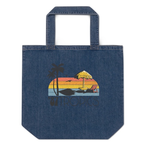 [ID: 528-G2] '87 Tropics Organic Denim Tote Bag