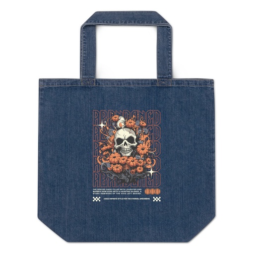 [ID: 528-G18] Abbandoned Organic Denim Tote Bag