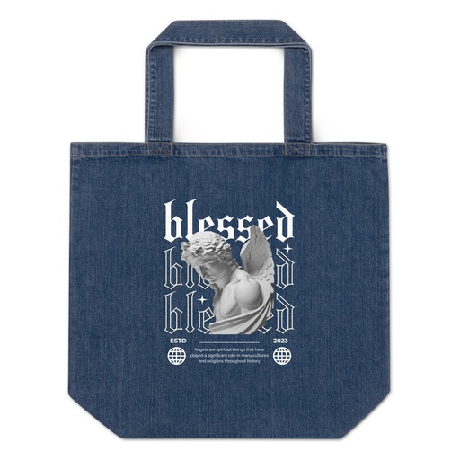 [ID: 528-G81] Angel Organic Denim Tote Bag