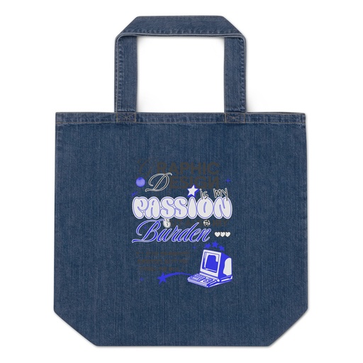 [ID: 528-G92] Anti-design  Organic Denim Tote Bag