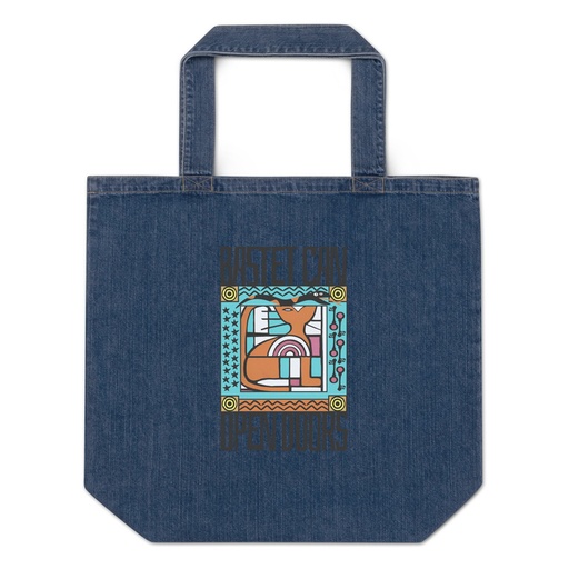 [ID: 528-G150] Bastet can Open Doors Organic Denim Tote Bag
