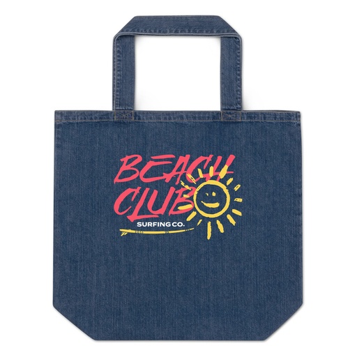 [ID: 528-G165] Beach Club Organic Denim Tote Bag