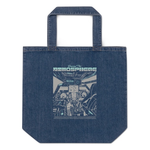 [ID: 528-G199] Beyond The Atmosphere Organic Denim Tote Bag