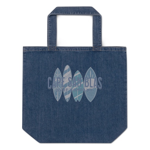 [ID: 528-G245] Board Room Organic Denim Tote Bag