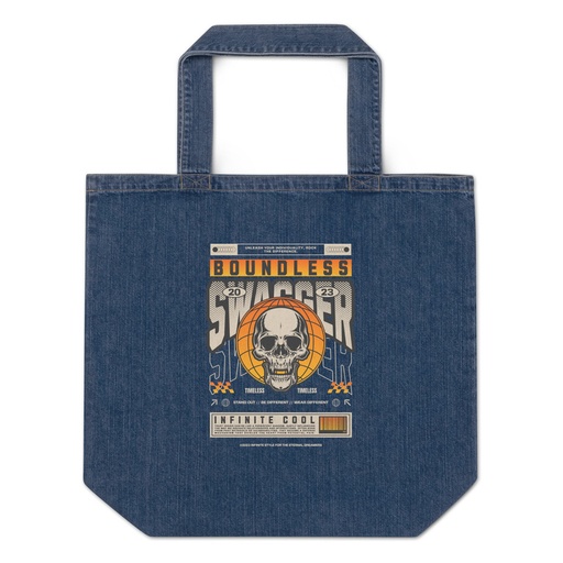 [ID: 528-G273] Boundless Swagger Organic Denim Tote Bag