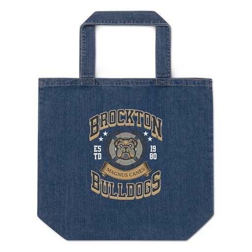 [ID: 528-G286] Brockton Bulldogs Organic Denim Tote Bag