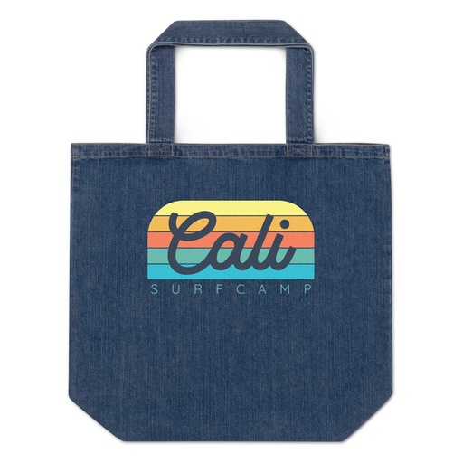 [ID: 528-G311] Cali Surf Camp - Outdoor Organic Denim Tote Bag