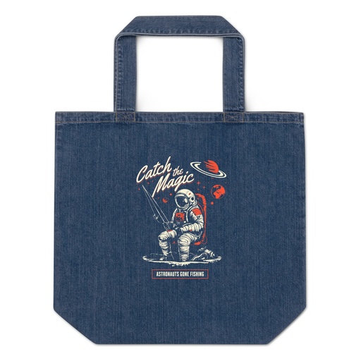 [ID: 528-G341] Catch the Magic Organic Denim Tote Bag