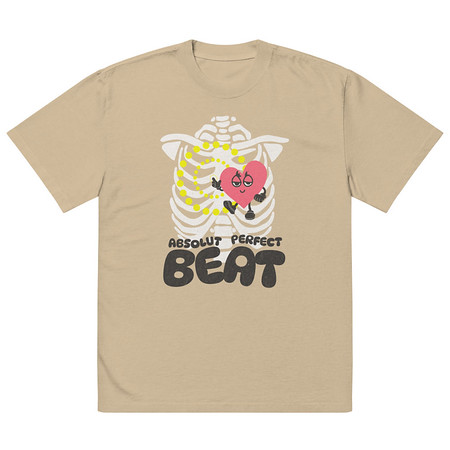 [ID: 713-G19] Absolut Perfect Beat Oversized Faded T-Shirt