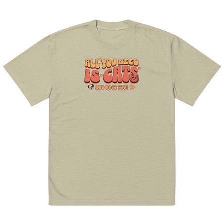 [ID: 713-G52] All You Need Oversized Faded T-Shirt
