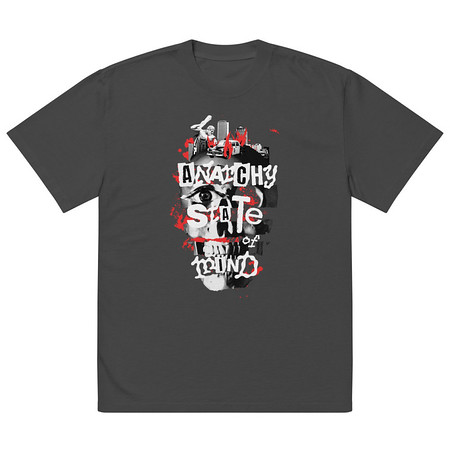 [ID: 713-G79] Anarchy State of Mind Oversized Faded T-Shirt