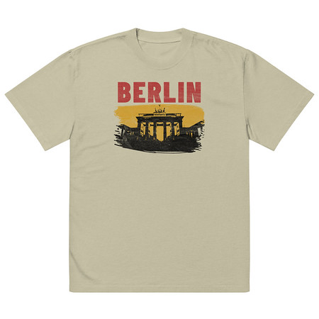 [ID: 713-G184] Berlin Oversized Faded T-Shirt