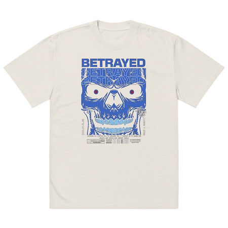 [ID: 713-G191] Betrayed Oversized Faded T-Shirt