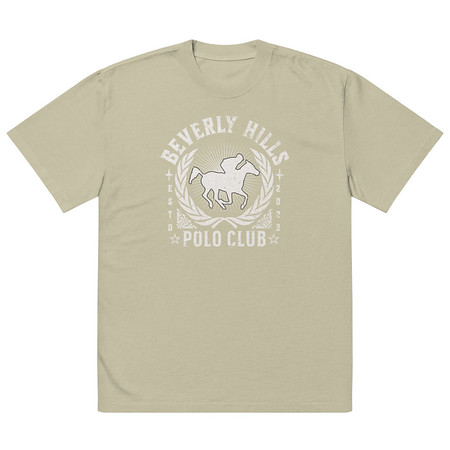 [ID: 713-G196] BEVERLY HILLS POLO CLUB Oversized Faded T-Shirt