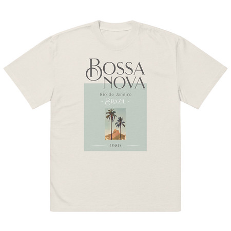 [ID: 713-G271] Bossa Nova Oversized Faded T-Shirt