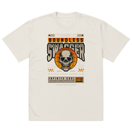 [ID: 713-G273] Boundless Swagger Oversized Faded T-Shirt