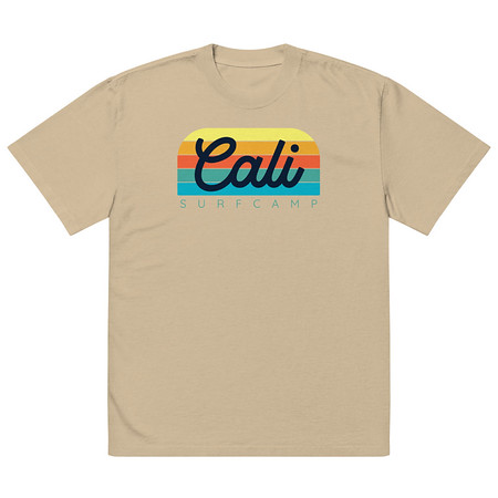 [ID: 713-G311] Cali Surf Camp - Outdoor Oversized Faded T-Shirt