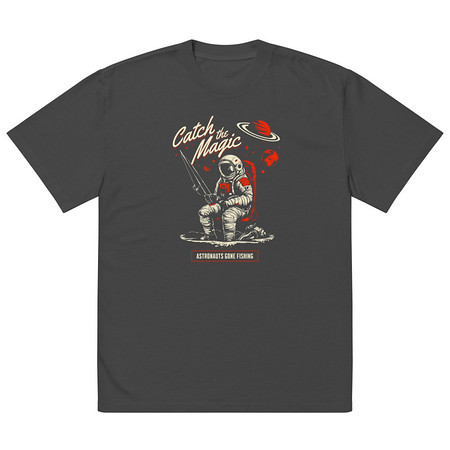 [ID: 713-G341] Catch the Magic Oversized Faded T-Shirt