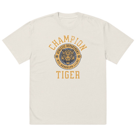 [ID: 713-G356] CHAMPION TIGER NYC Oversized Faded T-Shirt