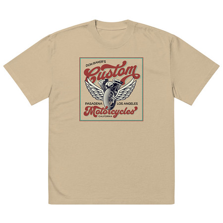 [ID: 713-G445] custom motorcycle  Oversized Faded T-Shirt