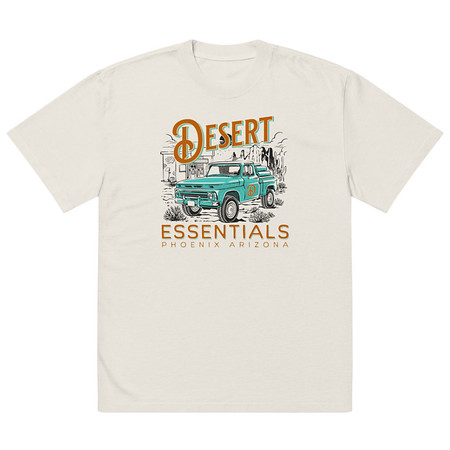 [ID: 713-G489] desert Oversized Faded T-Shirt