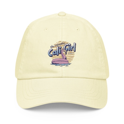 [ID: 481-G13] 90's Cali Girl Pastel Baseball Hat