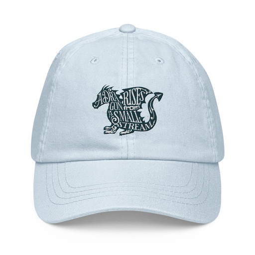 [ID: 481-G16] A Dragon Rises - Typographic Lettering Pastel Baseball Hat