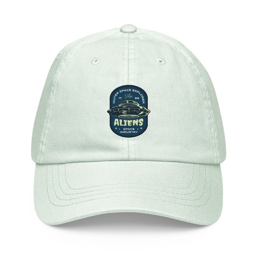 [ID: 481-G40] Aliens Outer Space Explorer - UFO Pastel Baseball Hat