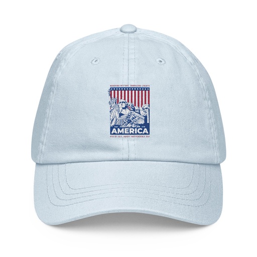 [ID: 481-G58] AMERICA (2) Pastel Baseball Hat