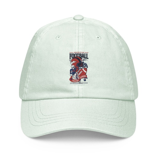 [ID: 481-G68] American Football - Athletic College League Pastel Baseball Hat