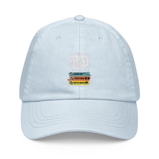 [ID: 481-G120] Awesome Dad Checklist Pastel Baseball Hat