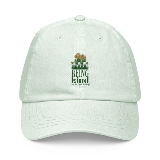 [ID: 481-G177] Being Kind is more than enough Pastel Baseball Hat