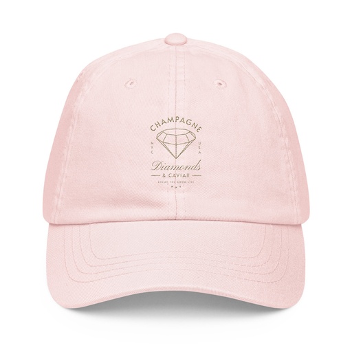 [ID: 481-G215] Black Diamonds - Elegant Pastel Baseball Hat