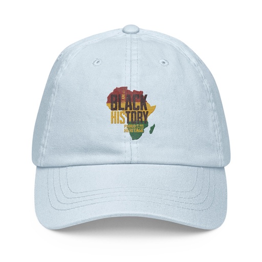 [ID: 481-G217] Black History - Heritage Map Pastel Baseball Hat