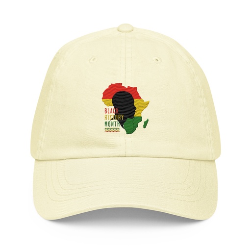 [ID: 481-G221] Black History Month - African Continent Pastel Baseball Hat
