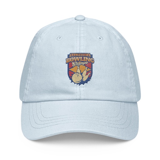 [ID: 481-G275] Bowling Championship - Retro Athlectic Sports Pastel Baseball Hat