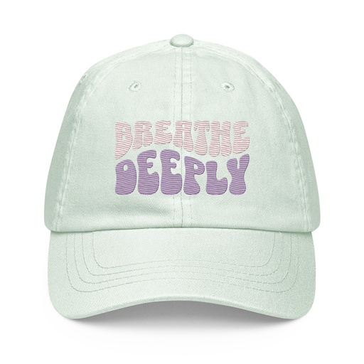 [ID: 481-G283] Breathe Deeply Pastel Baseball Hat
