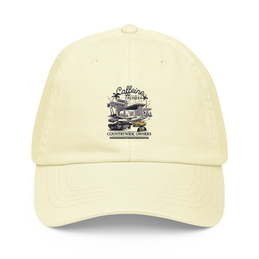 [ID: 481-G308] Caffeine Cruisers Pastel Baseball Hat