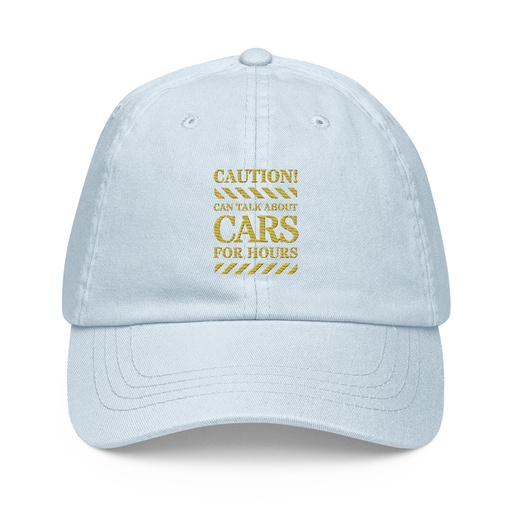 [ID: 481-G351] Caution Signs - Yellow Traffic Sign Pastel Baseball Hat