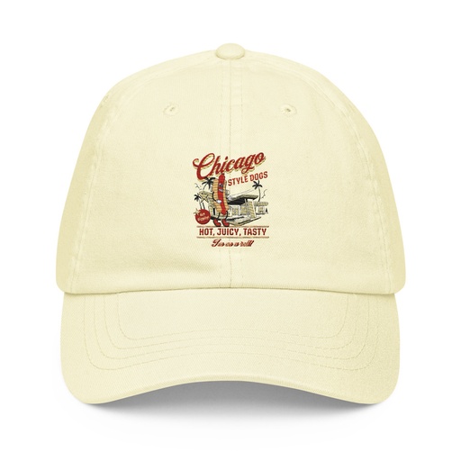 [ID: 481-G364] Chicago Style Hot Dogs Pastel Baseball Hat